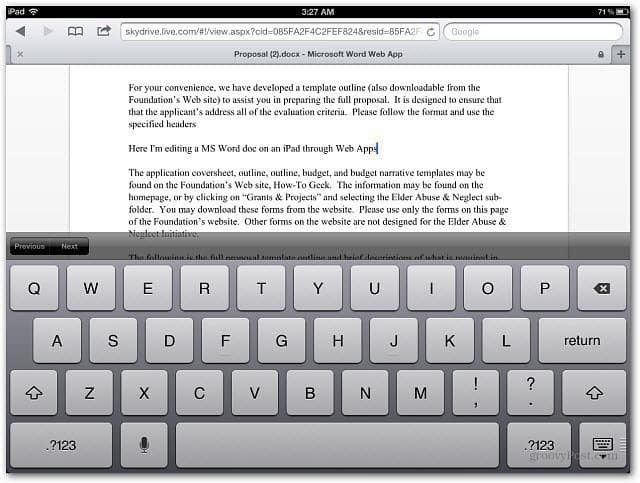 עריכת-Word-Document-iPad