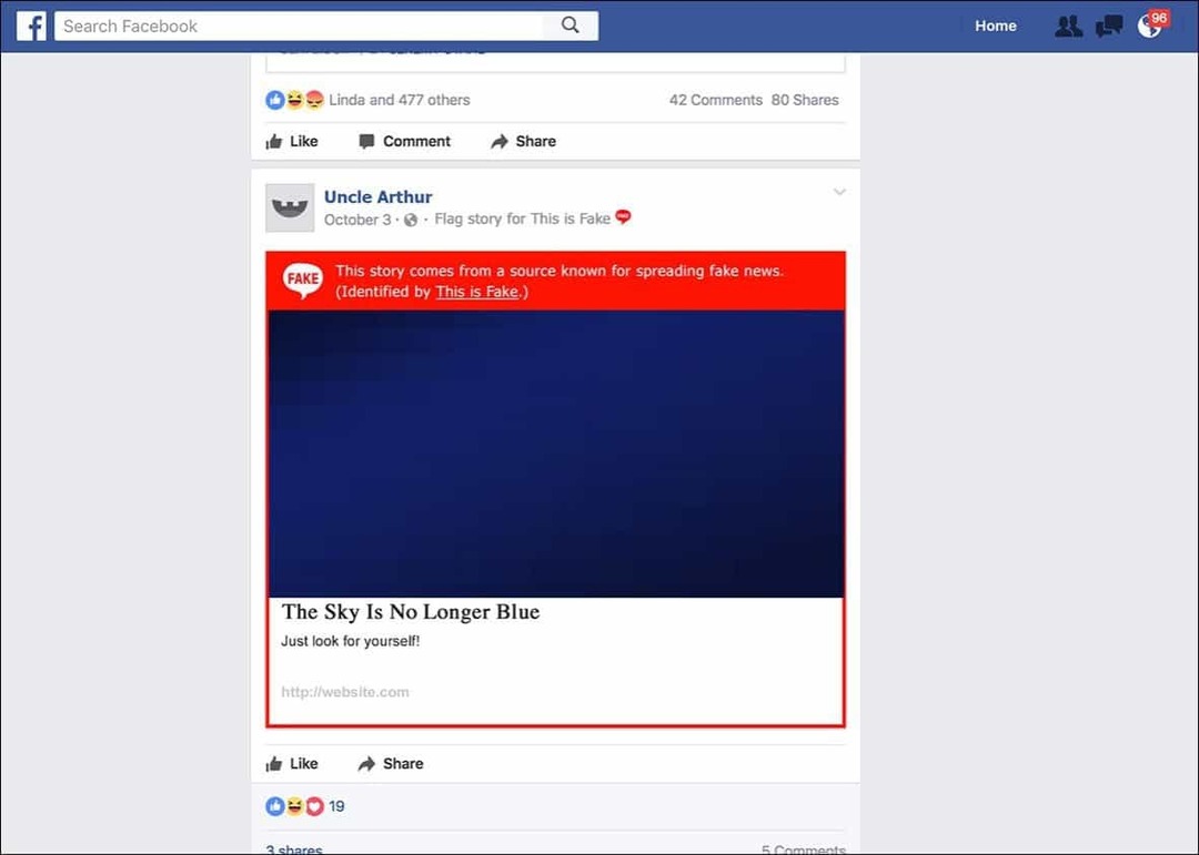 חמש דרכים לאתר ולחסום חדשות מזויפות בפייסבוק