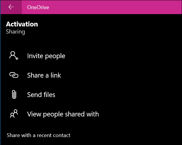 אפליקציית OneDrive חלונות 10 8