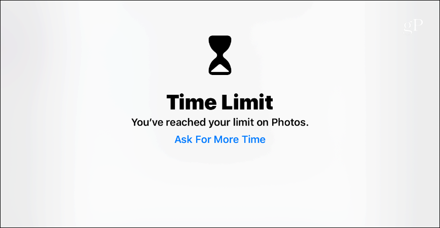 זמן מסך מגבלת זמן iOS 12 iPad
