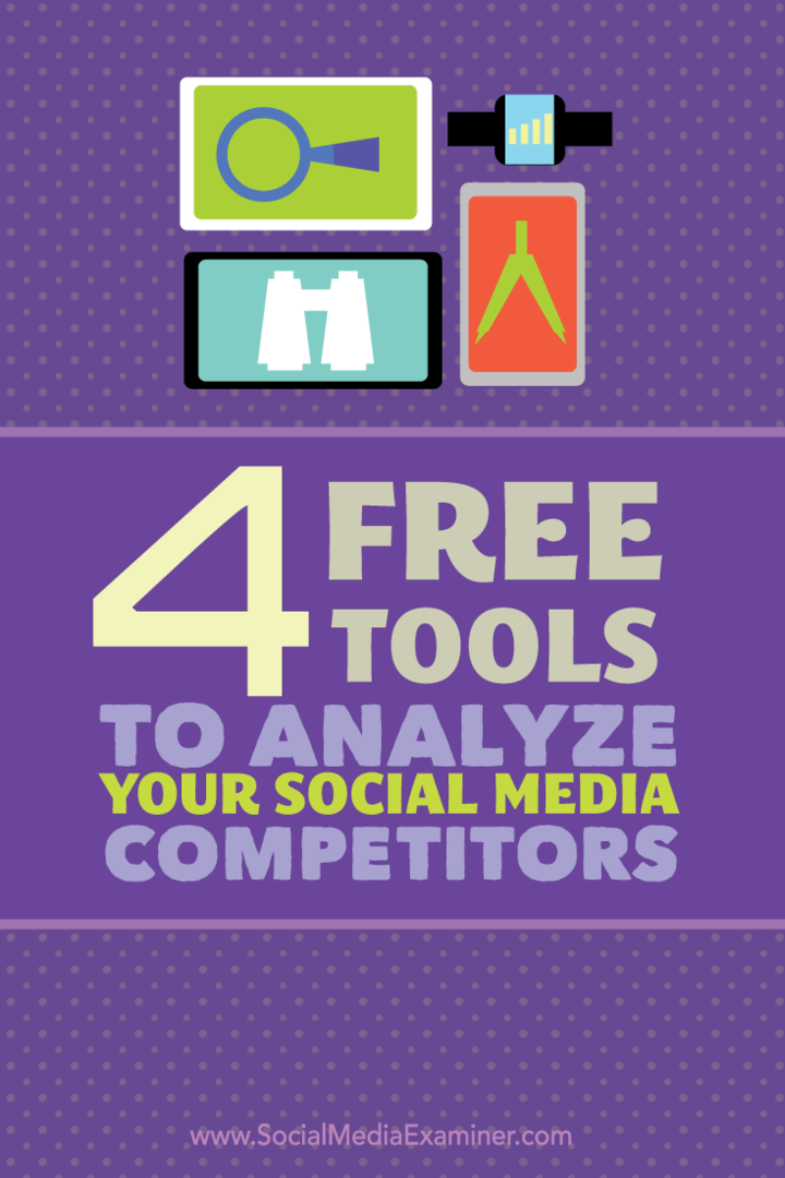 4 כלים בחינם לניתוח המתחרים ברשתות החברתיות: בוחן מדיה חברתית