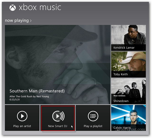 כיצד להשתמש ב- Xbox Music Smart DJ ב- Windows 8