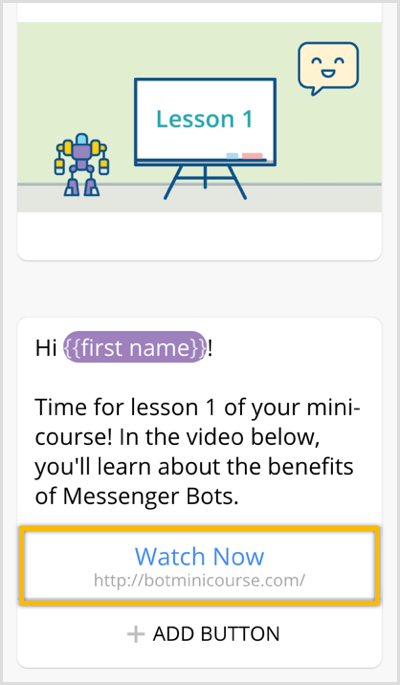 ליצור רצף עבור Bot Messenger עם Chatfuel