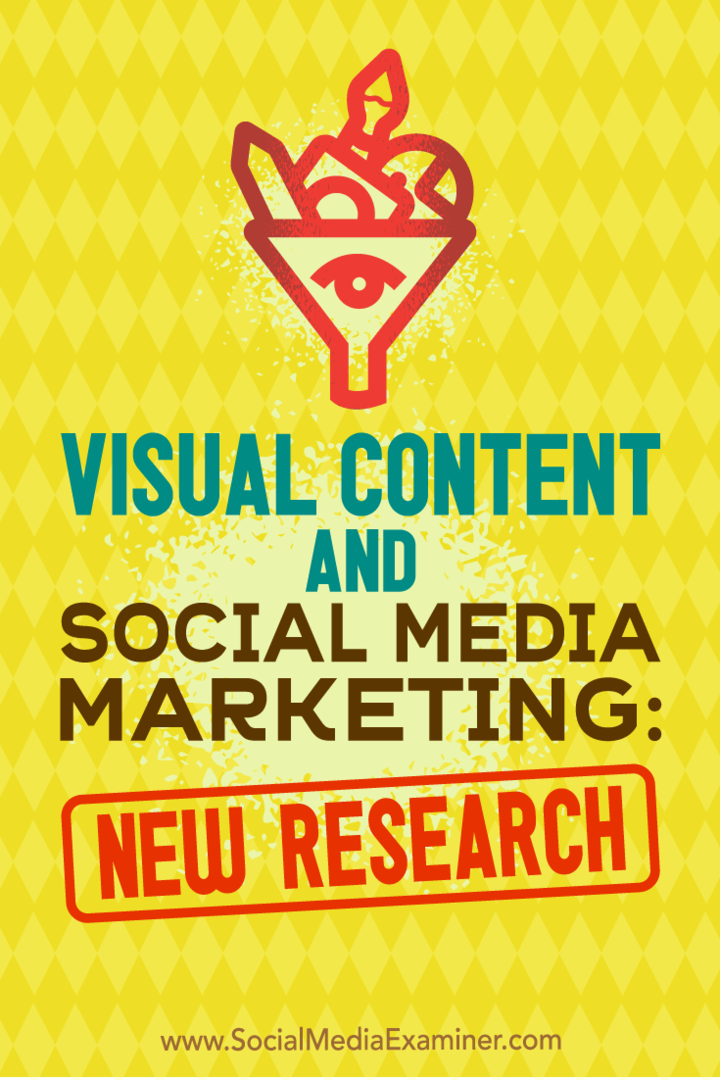 תוכן חזותי ושיווק במדיה חברתית: מחקר חדש של מישל קרסניאק על בוחן המדיה החברתית.