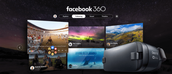 פייסבוק הכריזה על אפליקציית המציאות המדומה הייעודית הראשונה שלה, פייסבוק 360 עבור Gear VR.