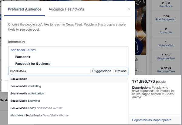 אופטימיזציה של קהל בפייסבוק