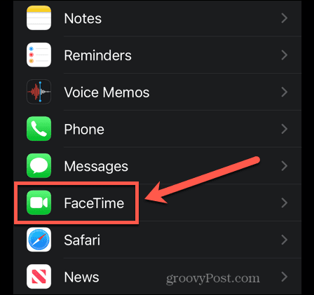הגדרות Facetime של אייפון