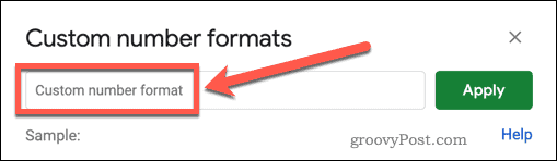 בחירת פורמט מספר מותאם אישית ב-Google Sheets