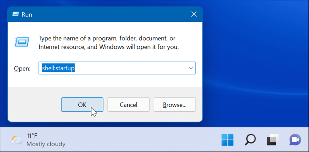 הפעלת אפליקציות של shell-startup במהלך ההפעלה ב-Windows 11