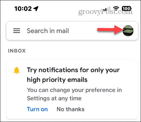 בדוק את אחסון Gmail