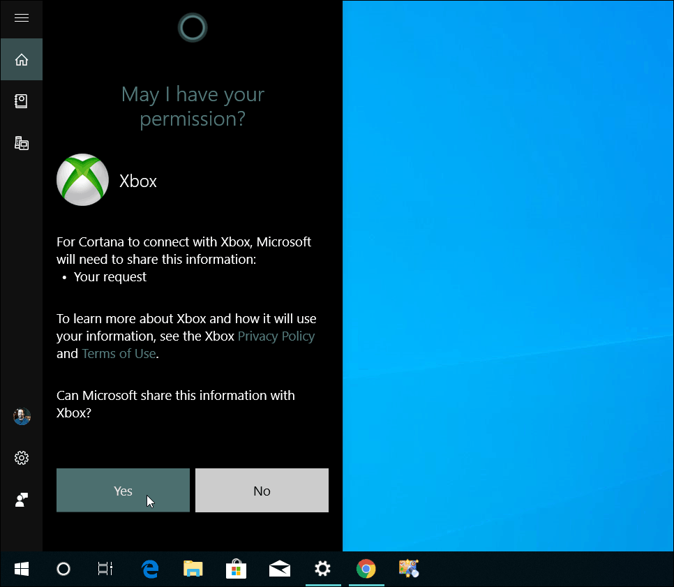 חבר את מחשב ה- Xbox One Cortana