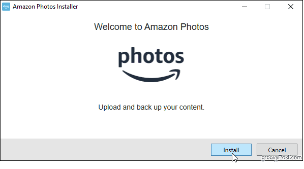 התקן את אפליקציית שולחן העבודה Amazon Photos