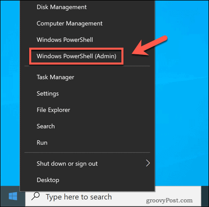 הפעלת Windows PowerShell