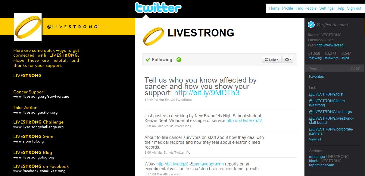 כיצד גייסה LIVESTRONG מיליונים למאבק בסרטן באמצעות מדיה חברתית: בוחן מדיה חברתית