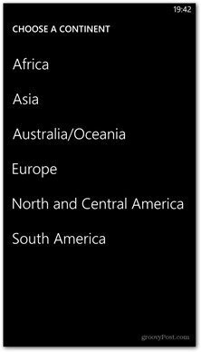 Windows Phone 8 מפות יבשת זמינה