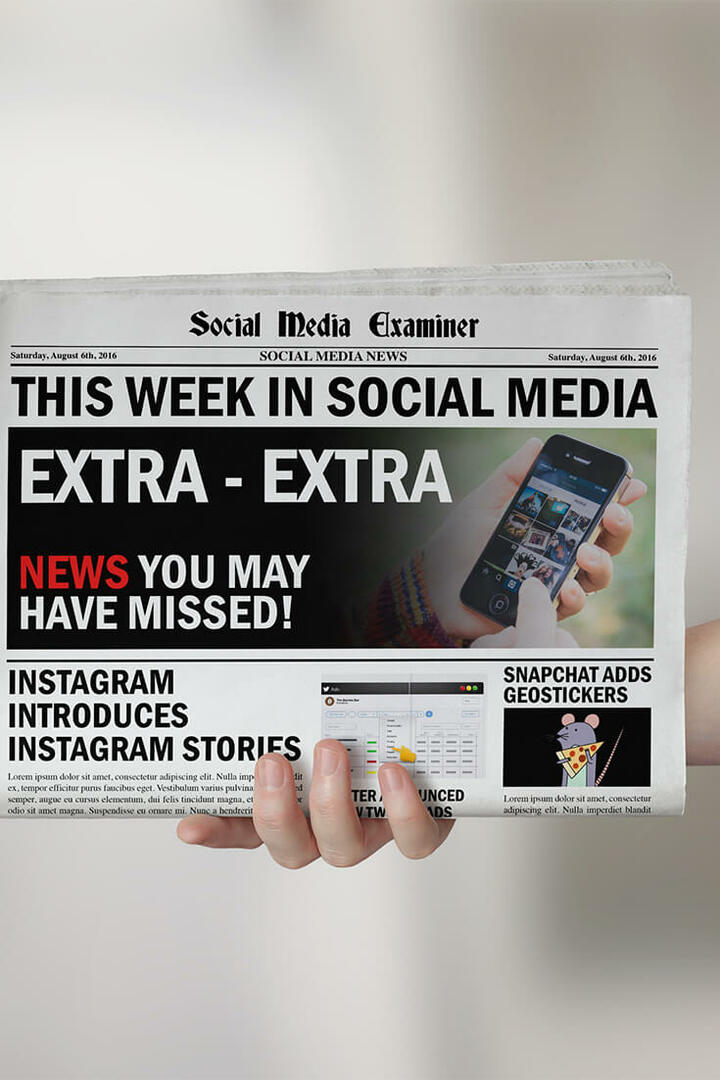 אינסטגרם מפיץ סיפורים של 24 שעות: השבוע ברשתות החברתיות: בוחן מדיה חברתית