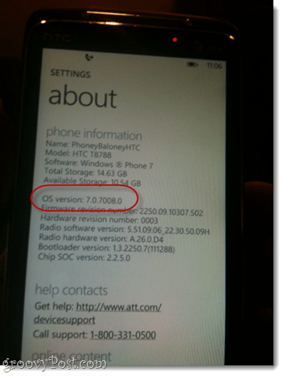 העתק והדבק באמצעות Windows Phone 7 7.0.7390.0