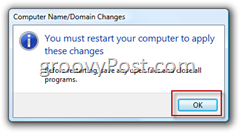 Windows Vista הצטרף לאישור Active Directory לספירת AD להפעלה מחדש של המחשב