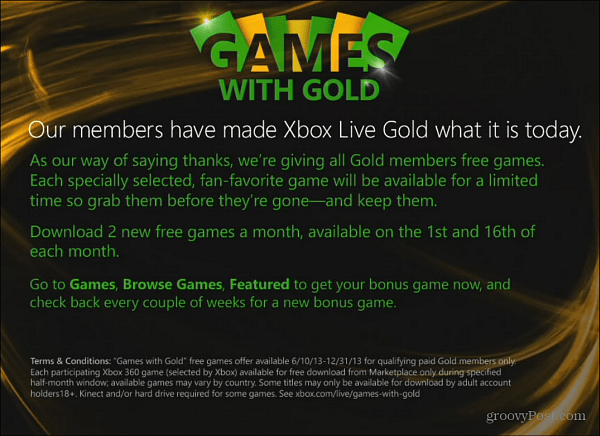 משחקי Xbox Live עם סקירת זהב
