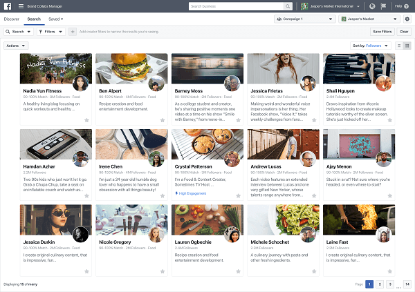 פייסבוק פרסמה את מנהל Collabs Brand, המאפשר למותגים לגלות יוצרים שאיתם הם יכולים ליצור עסקאות ושותפויות