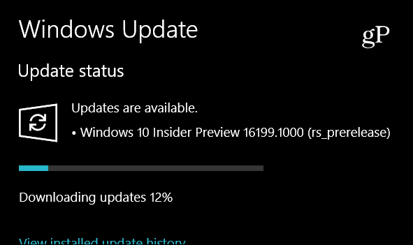 מיקרוסופט נשלחת ל- Windows 10 Insider Preview Build 16199, כוללת תכונות חדשות