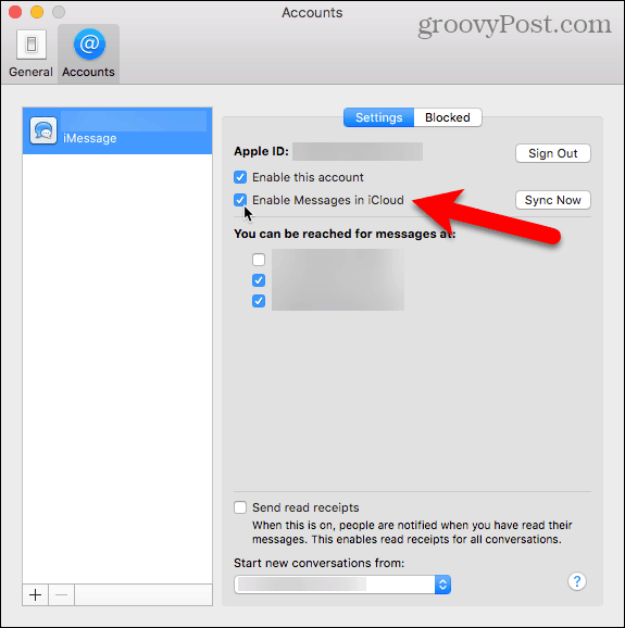 אפשר הודעות ב- iCloud במחשב ה- Mac שלך