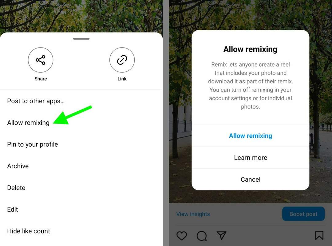 כיצד להשתמש ב-instagram-photo-remix-feature-turn-on-off-trick-into-give-step-17
