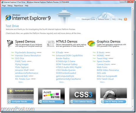 Internet Explorer 9: הורד את התצוגה המקדימה
