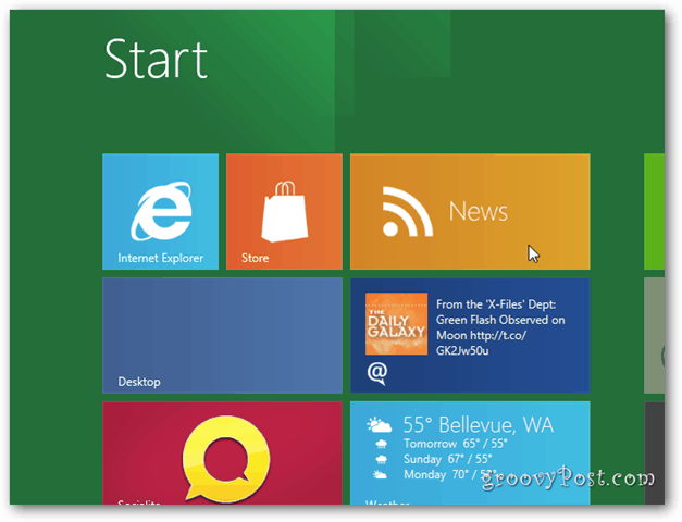 חדשות Windows 8 Metro Desktop