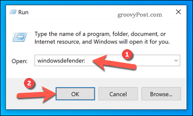 פתיחת אבטחת Windows באמצעות הפעלה ב- Windows