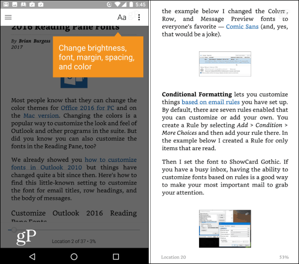 כיצד לשמור מאמרים מספארי ב- iOS ישירות לספריית קינדל
