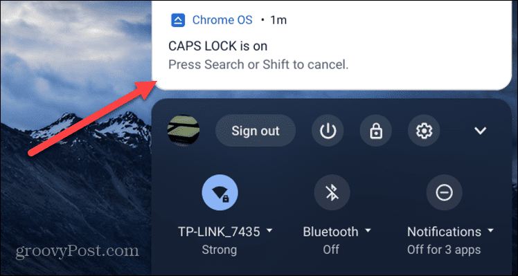 Chromebook תומך ב-Caps Lock