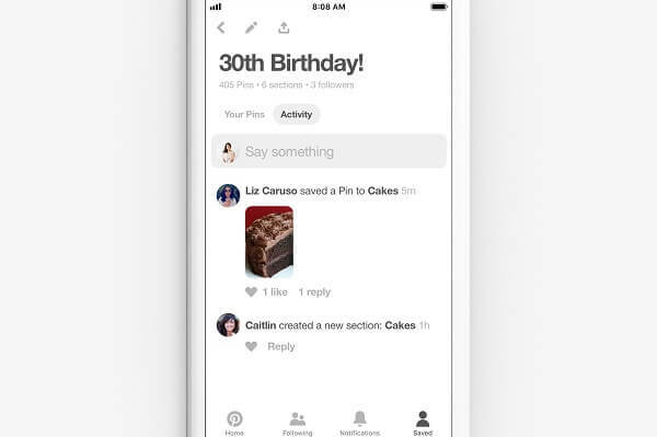 Pinterest מוסיפה כלי שיתוף פעולה חדשים שמקלים עוד יותר על ניהול ותקשורת בלוחות קבוצתיים משותפים.
