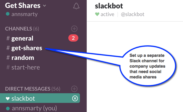 Slack מאפשר לך ליצור ערוצים כדי שתוכל לארגן שיחות עבור קבוצות עובדים שונות.