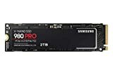 SAMSUNG 980 PRO SSD 2TB PCIe NVMe Gen 4 Gaming M.2 כרטיס זיכרון פנימי של כונן מוצק, מהירות מרבית, בקרה תרמית, MZ-V8P2T0B