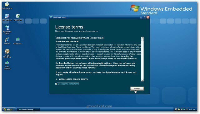 כיצד לשדרג את התקנת XP ל- Windows 8