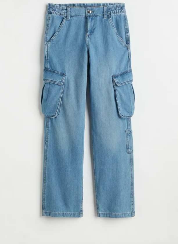 ג'ינס מטען של H&M LOW WIST CARGO