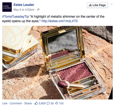 estée lauder #tostuesdaytip הודעה