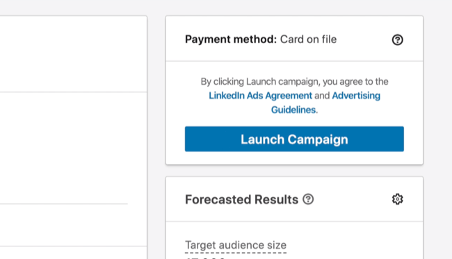 הפעל את אפשרות הקמפיין ב- LinkedIn Campaign Manager