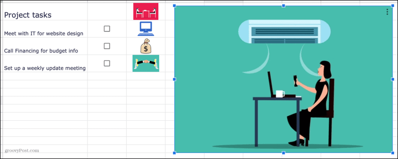 תמונה ב-Google Sheets