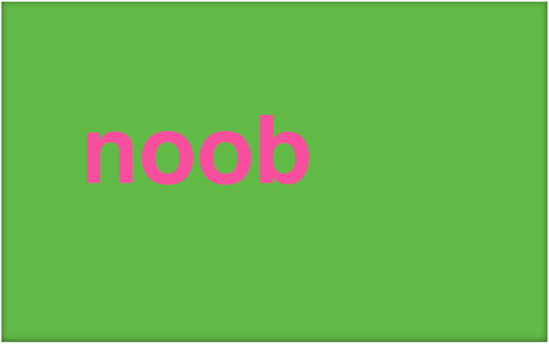 מהו Noob וכיצד אתה משתמש במונח?