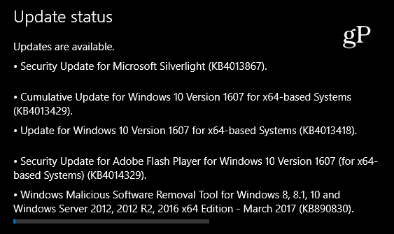 עדכון מצטבר של Windows 10 KB4013429 זמין כעת