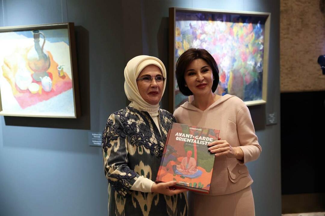 ביקור של אמין ארדואן בסמרקנד! ביקר בתערוכת הצבעים של אוזבקיסטן