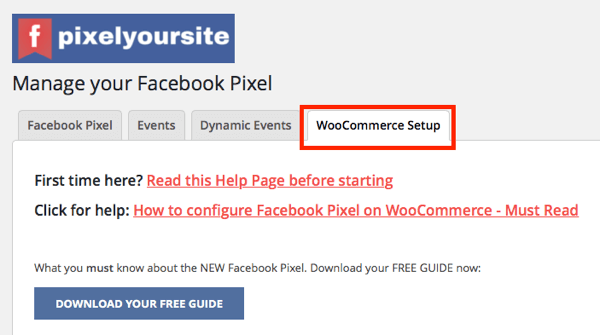 שילוב ה- WooCommerce של תוסף PixelYourSite מאפשר לך להגדיר אירועי מסחר אלקטרוני עבור החנות שלך.