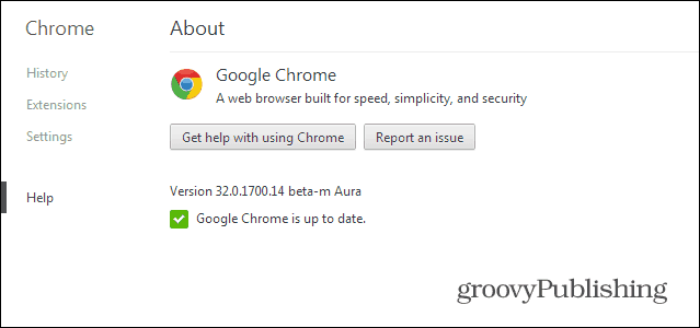 ערוץ הביטא של Chrome