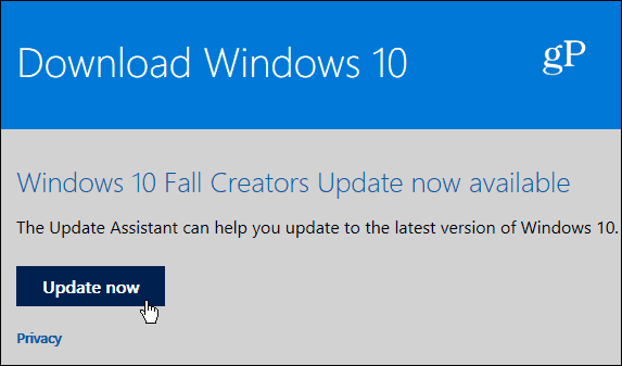 3 עמוד העוזר לעדכון Windows 10