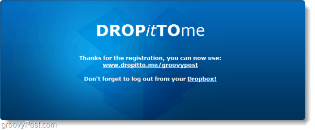 שתף כתובת אתר להעלאת Dropbox
