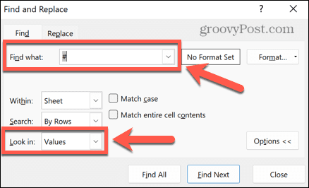 Excel למצוא