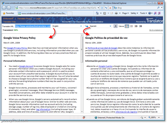 כיצד לתרגם טקסט במסמכי Microsoft Office 2010