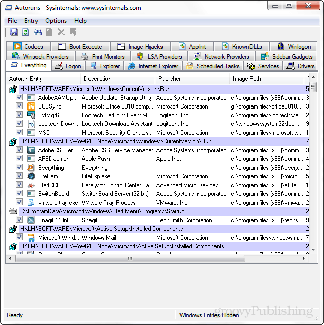 פעולות אוטומטיות של Sysinternals מסייעות בניהול פריטי הפעלה של Windows